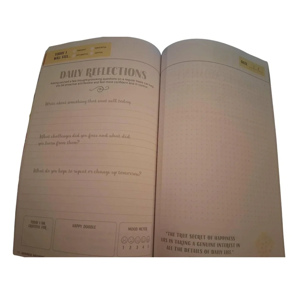 Centennial Media The Happiness Notebook Guided Journal Rainbow Heart‎ Softcover